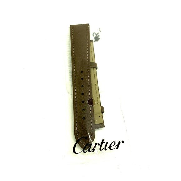 Cartier Women's Watch Replacement Band Brown Leather Strap 16mm KD8SAAC0 - Picture 5 of 7